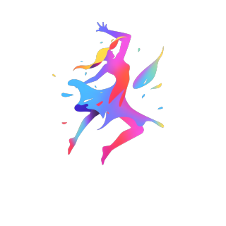 舞蹈logo矢量插画素材