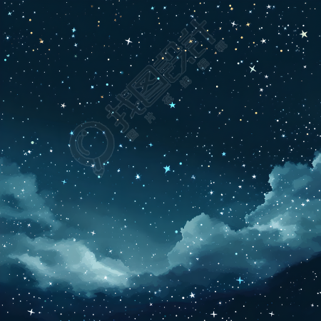 黑夜星空背景商业设计素材
