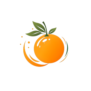 橙子logo商业插画