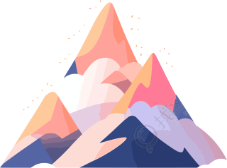 山卡通插画设计