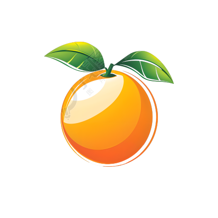 橙子logo透明背景素材