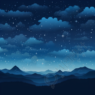 黑夜星空背景素材