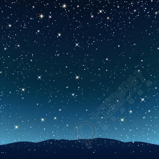 黑夜星空背景创意设计元素