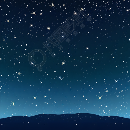 黑夜星空背景创意设计元素