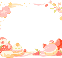 卡通边框简约矢量插图