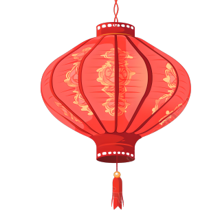 红灯笼创意插画