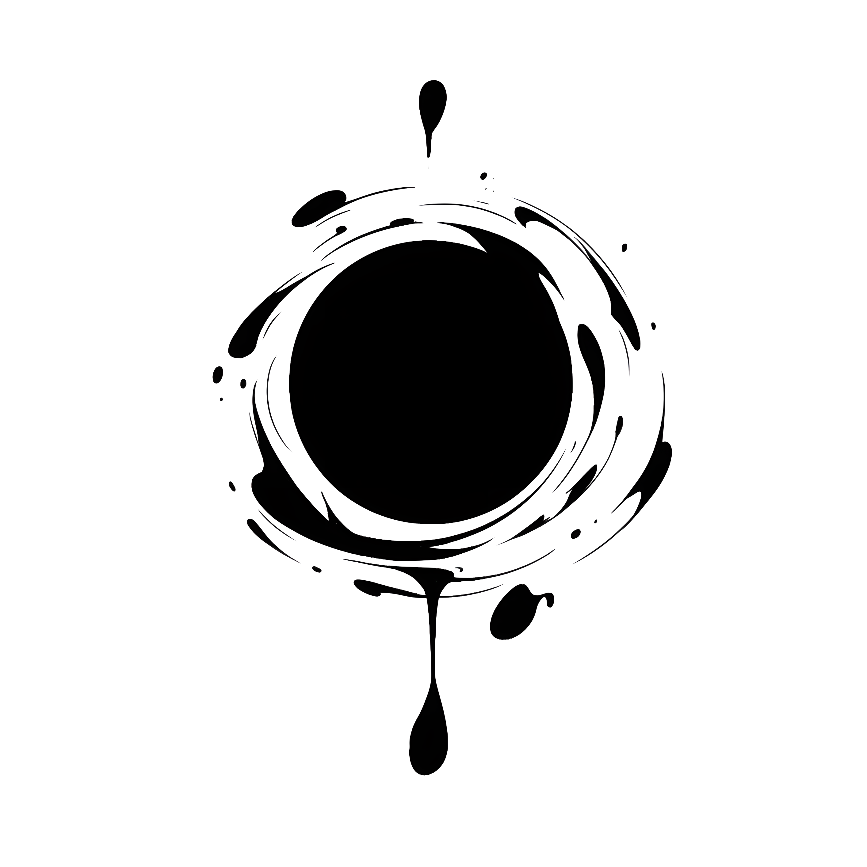 书法笔墨简单插画