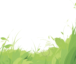 小草卡通透明背景素材