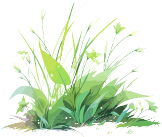 小草卡通元素