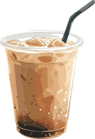 奶茶商业插画素材