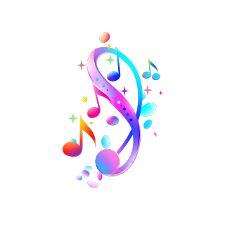 彩色音符素材