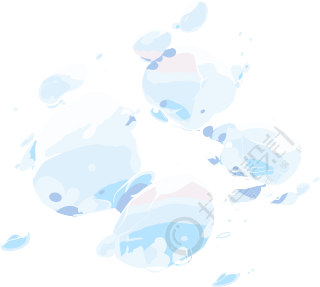 冰雹透明背景插画