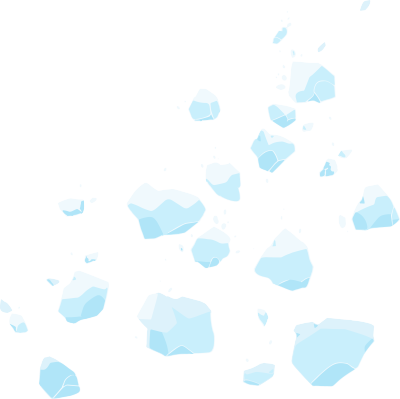 冰雹PNG插画设计