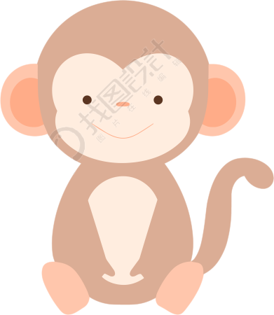 猴子卡通元素