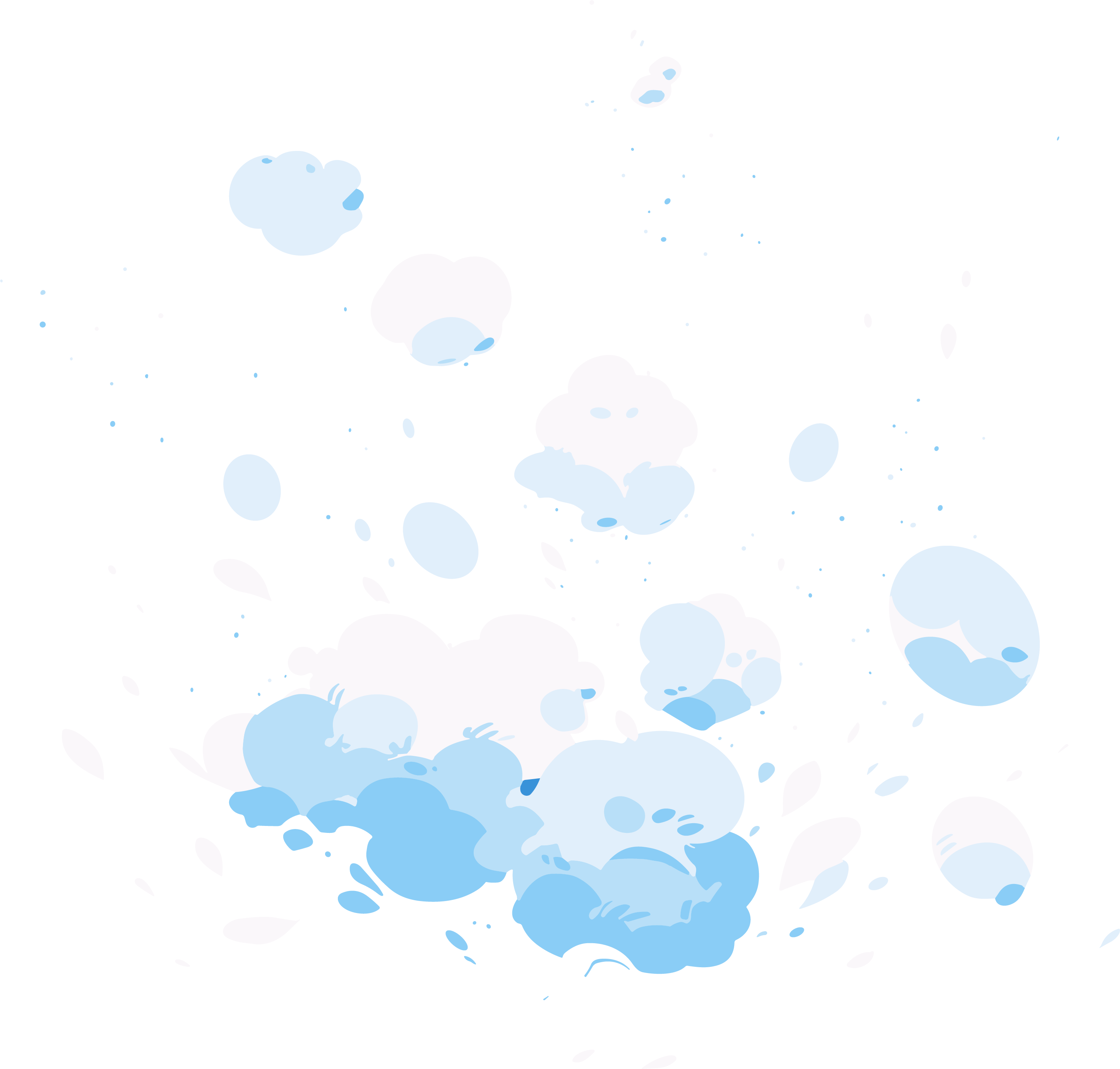 冰雹插画设计元素