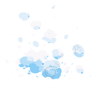 冰雹插画设计元素