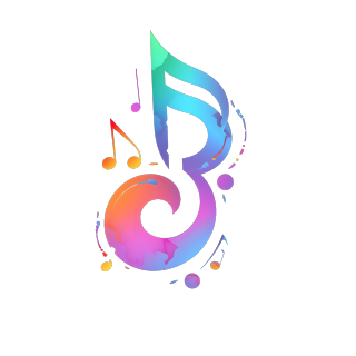 彩色音符矢量插画