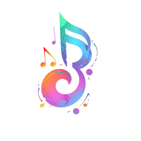彩色音符矢量插画