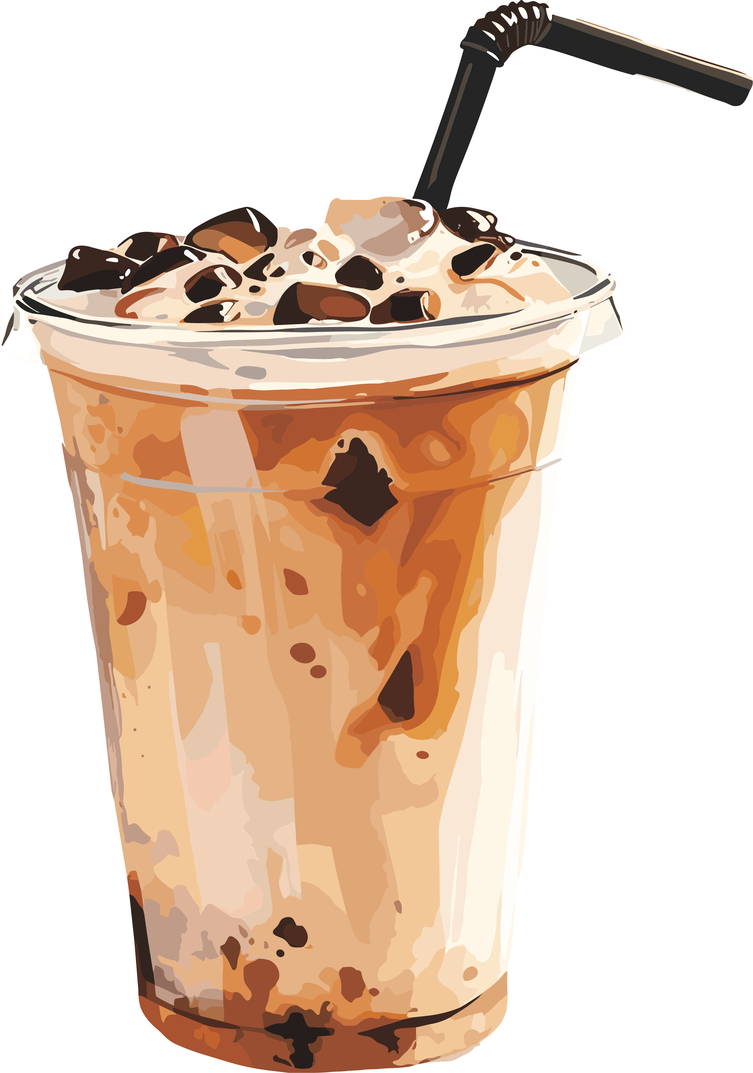 奶茶插画设计元素