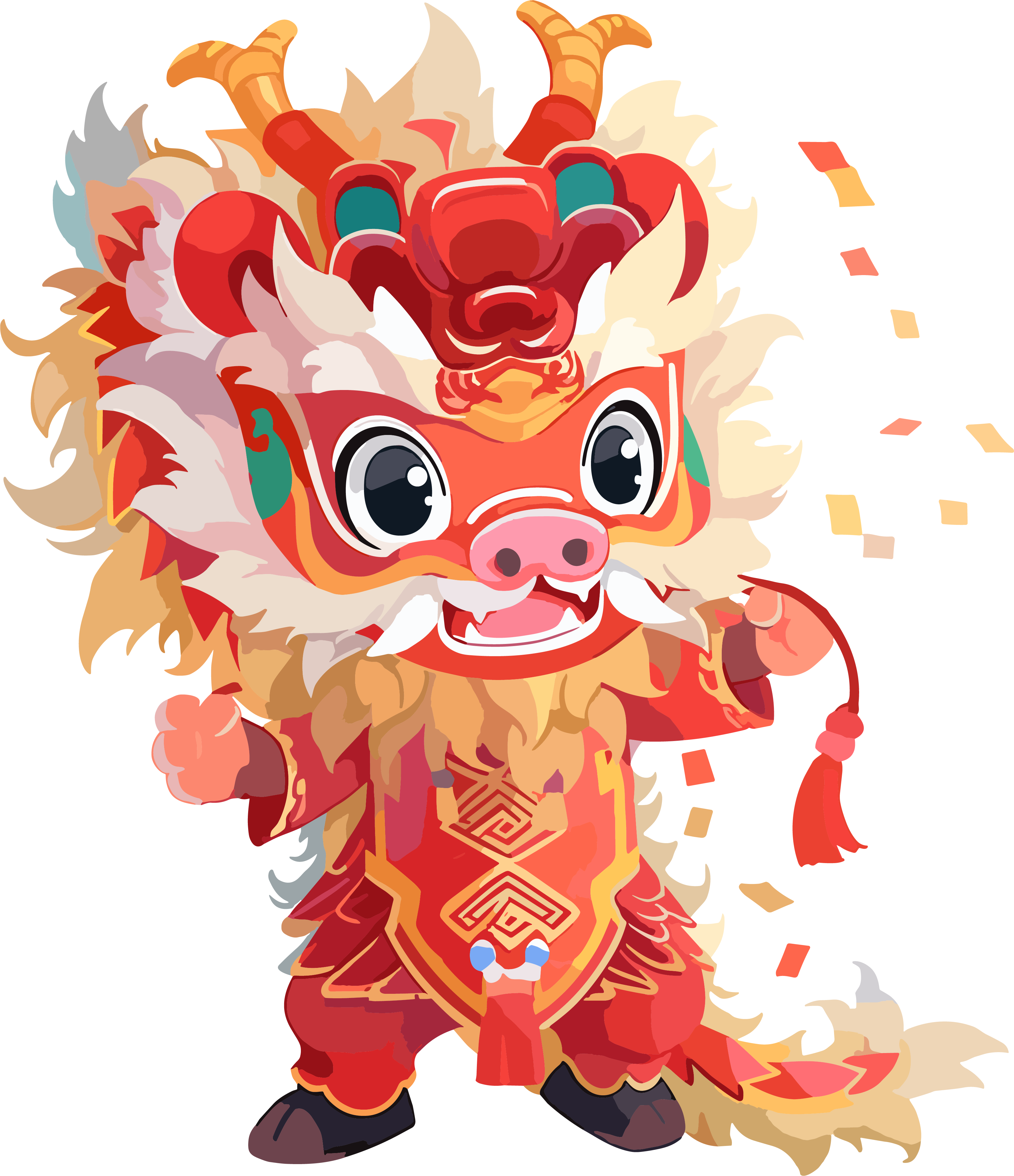舞龙图形素材