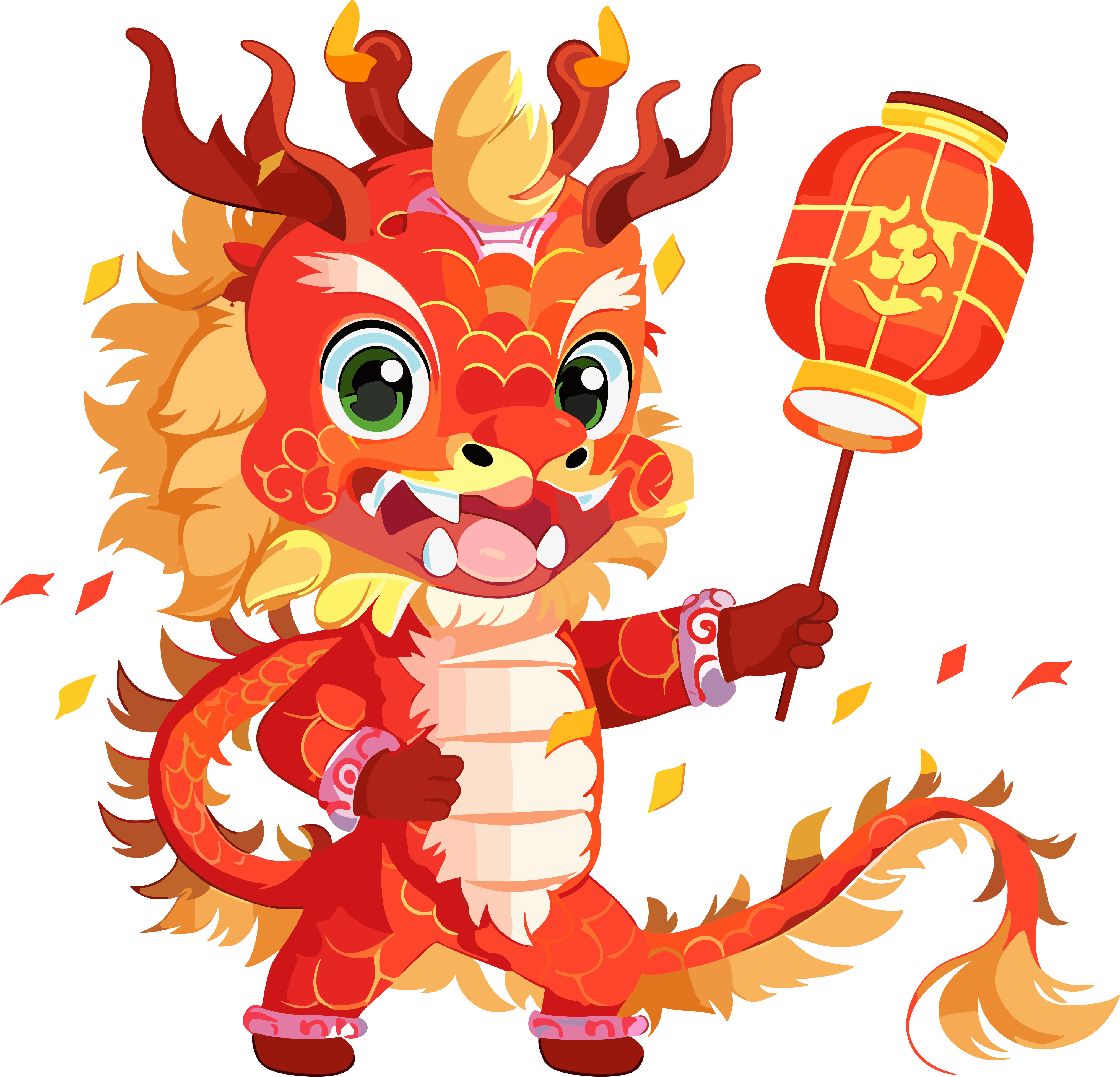 舞龙中国风元素