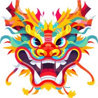 中国龙简单中国新年素材