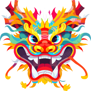 中国龙简单中国新年素材