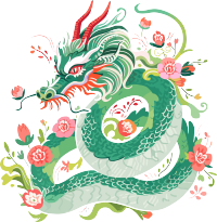 中国龙简洁可爱素材