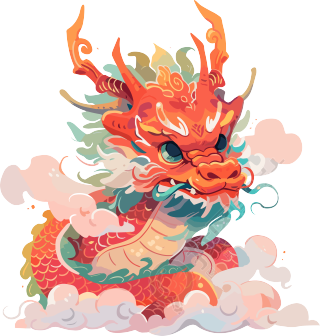 中国龙商业设计插图
