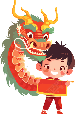 舞龙商用插图
