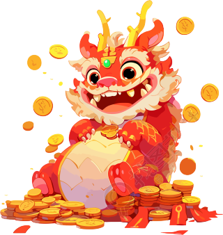 中国龙矢量卡通素材