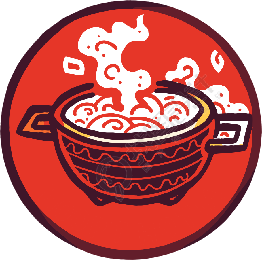 卡通火锅可商用插图