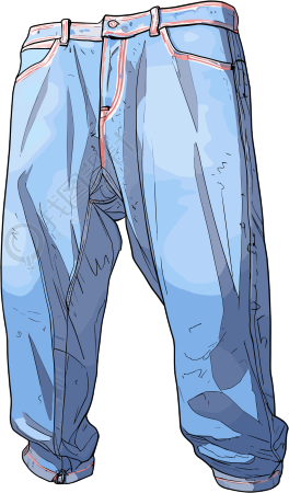 衣服卡通插画设计素材