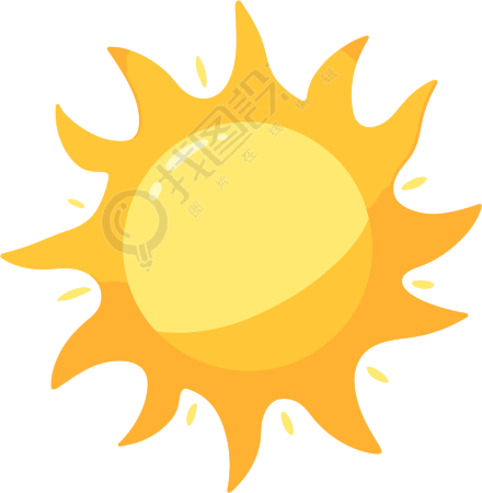 太阳卡通PNG图形素材