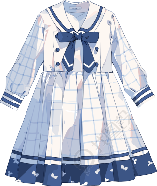 衣服卡通可爱插图