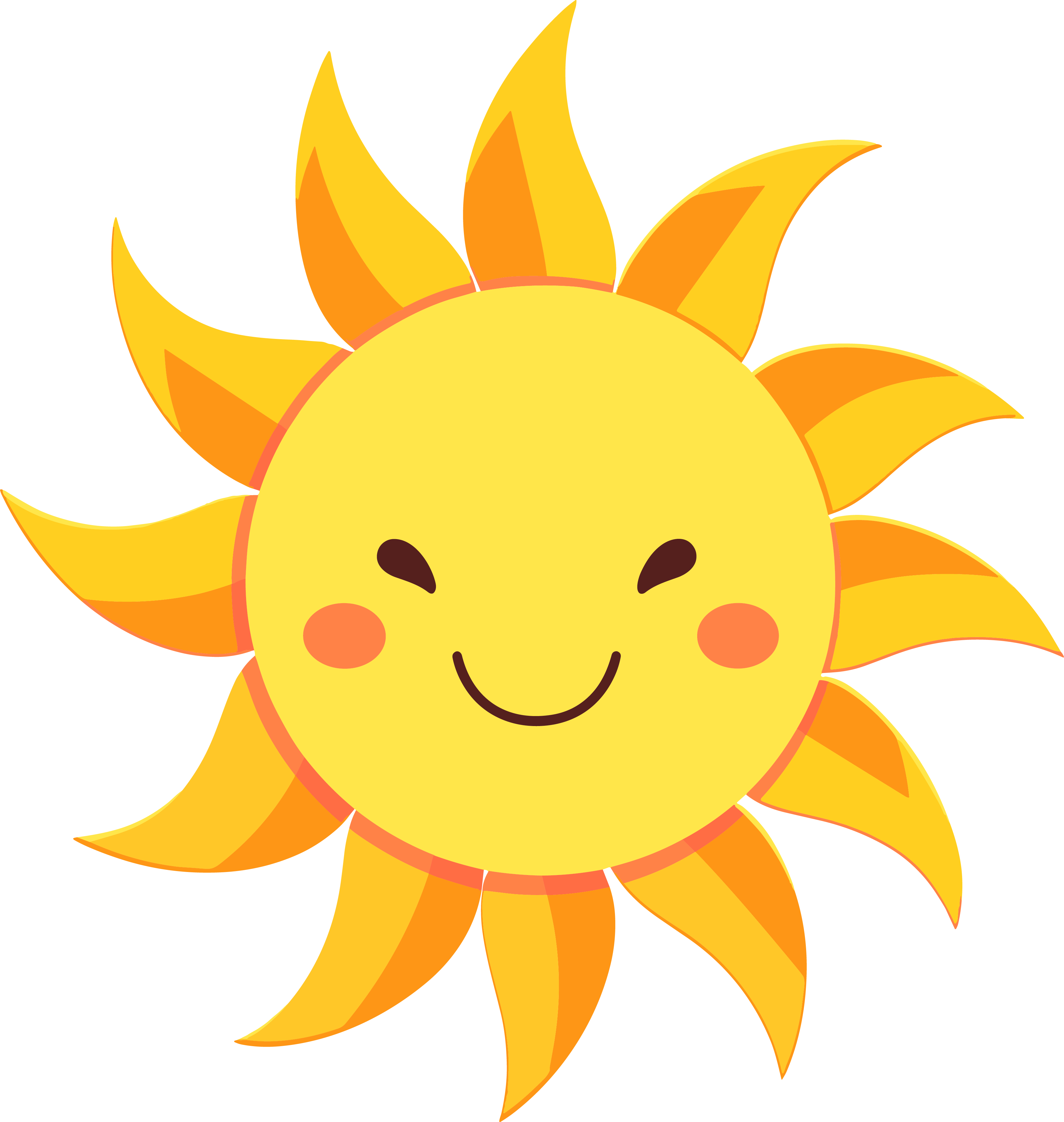 太阳卡通商业设计元素