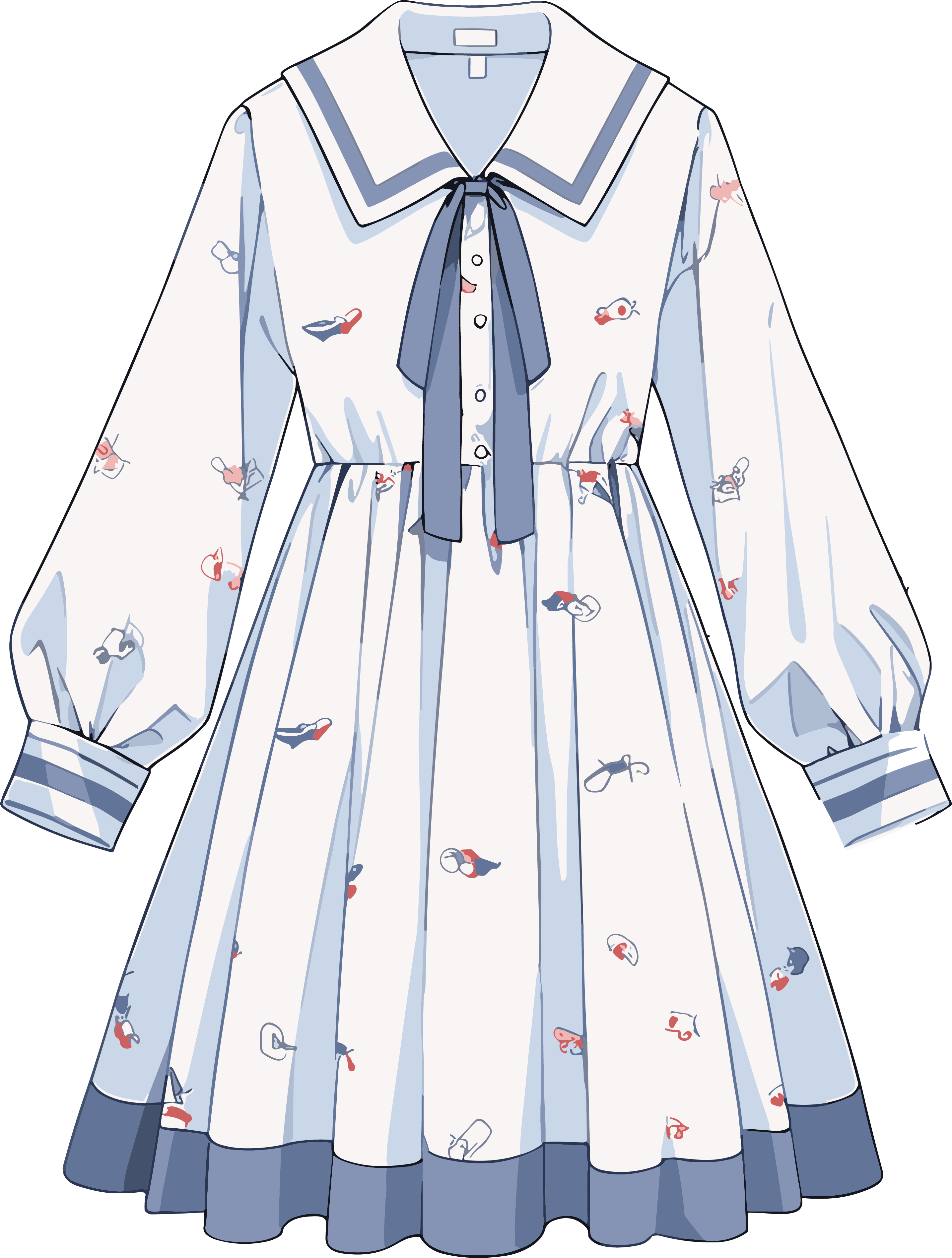 衣服卡通插画素材