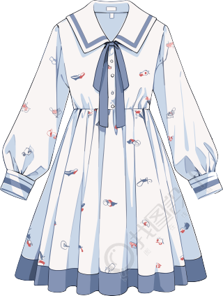 衣服卡通插画素材