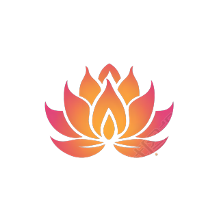 莲花logo商业设计插画