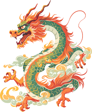 龙矢量素材