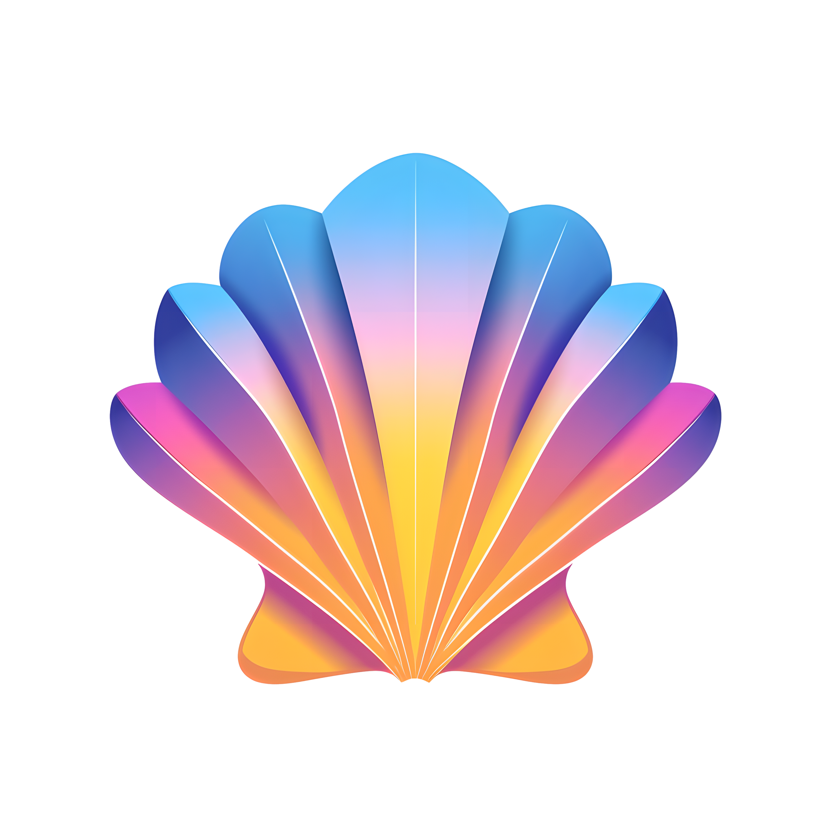 贝壳logo简约插画设计