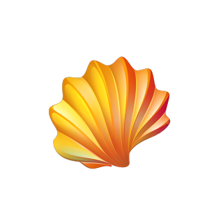 贝壳logo简约插画