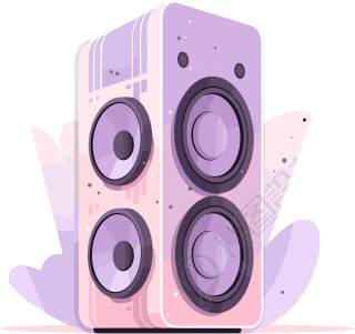 蓝牙音箱商业插画