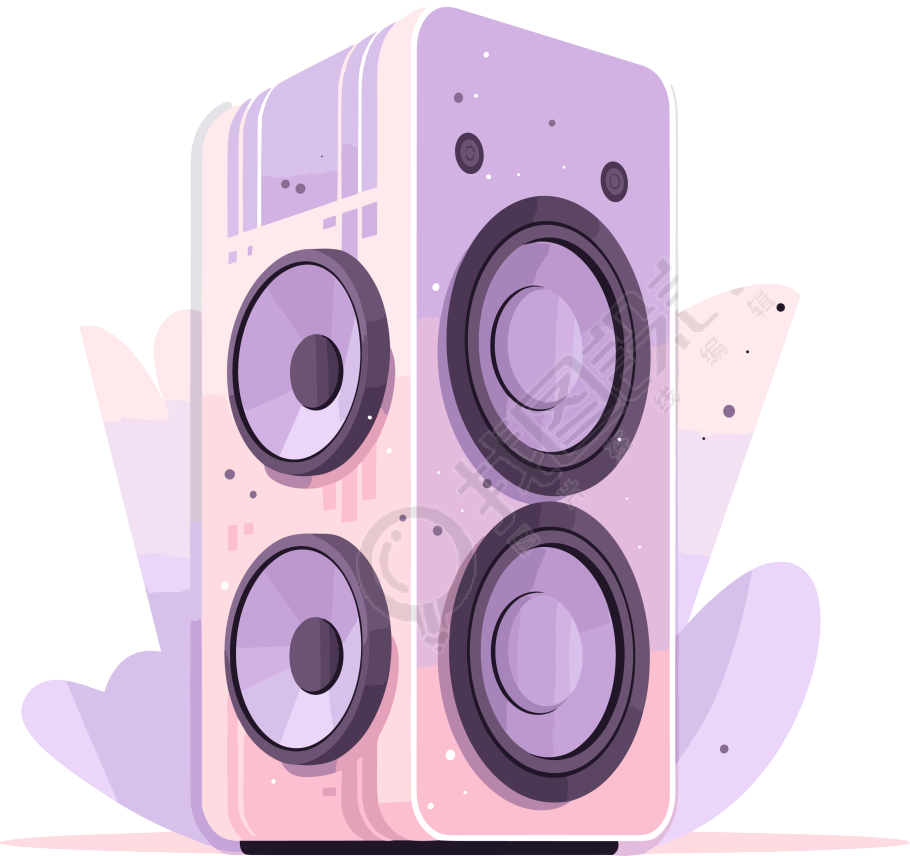 蓝牙音箱商业插画