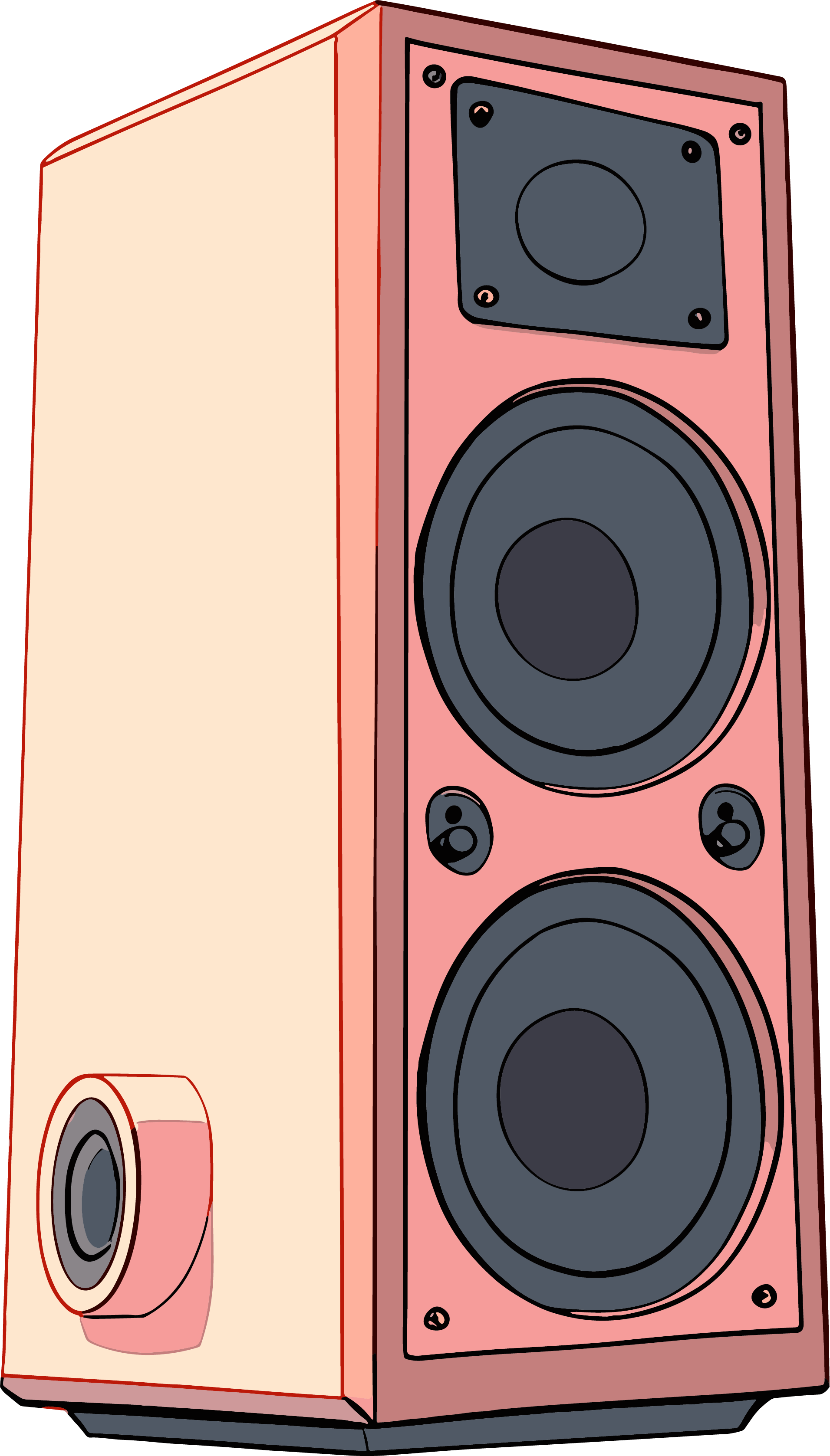 蓝牙音箱插画设计素材