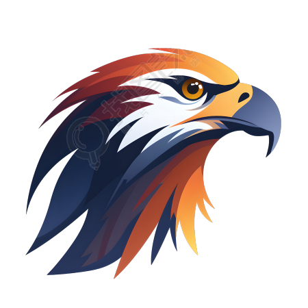 老鹰logo高清插画