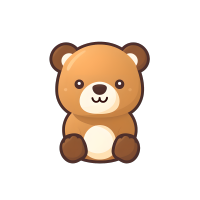 小熊logo插画设计素材