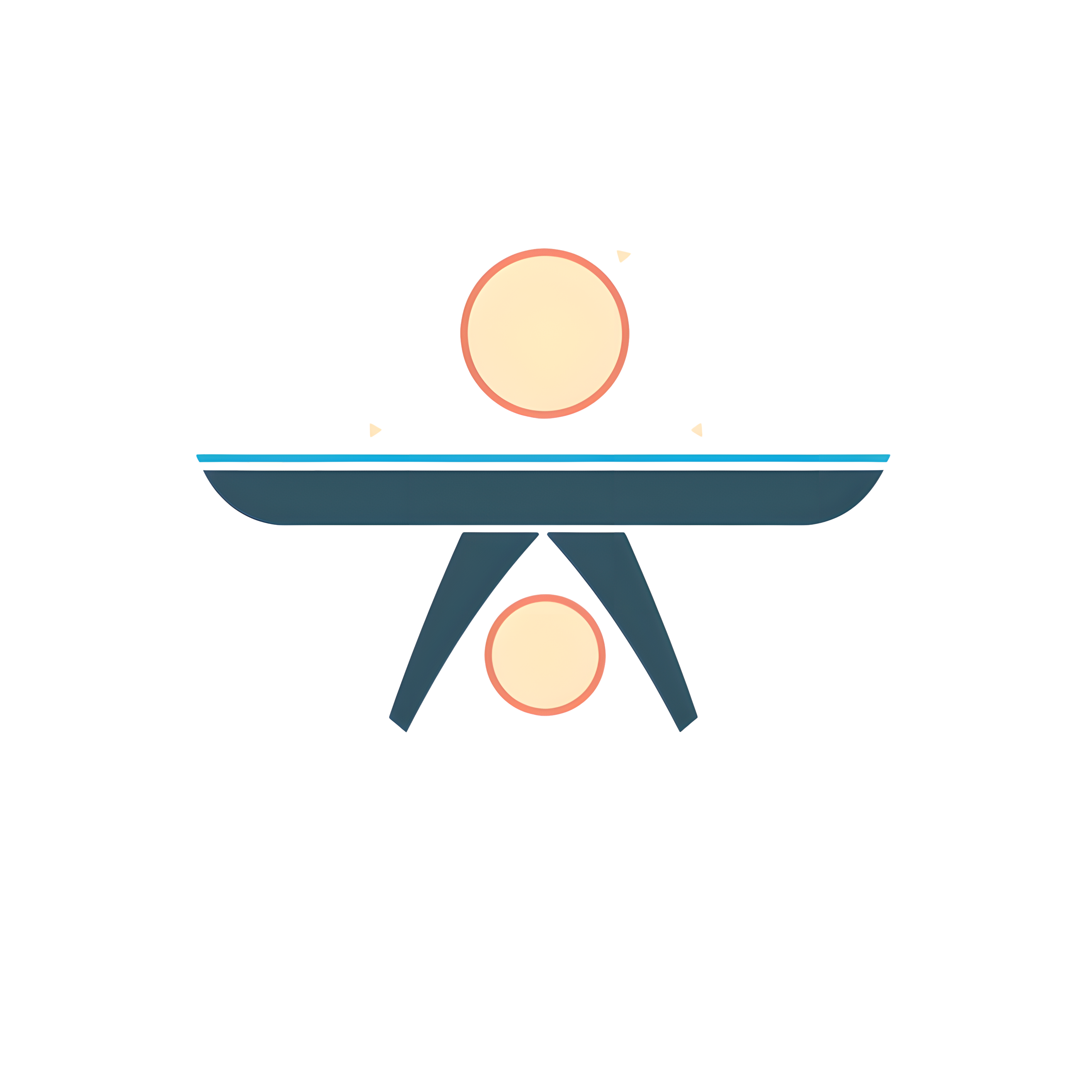 乒乓球logo插画设计素材