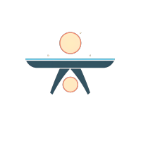 乒乓球logo插画设计素材