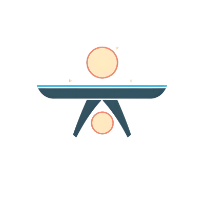 乒乓球logo插画设计素材